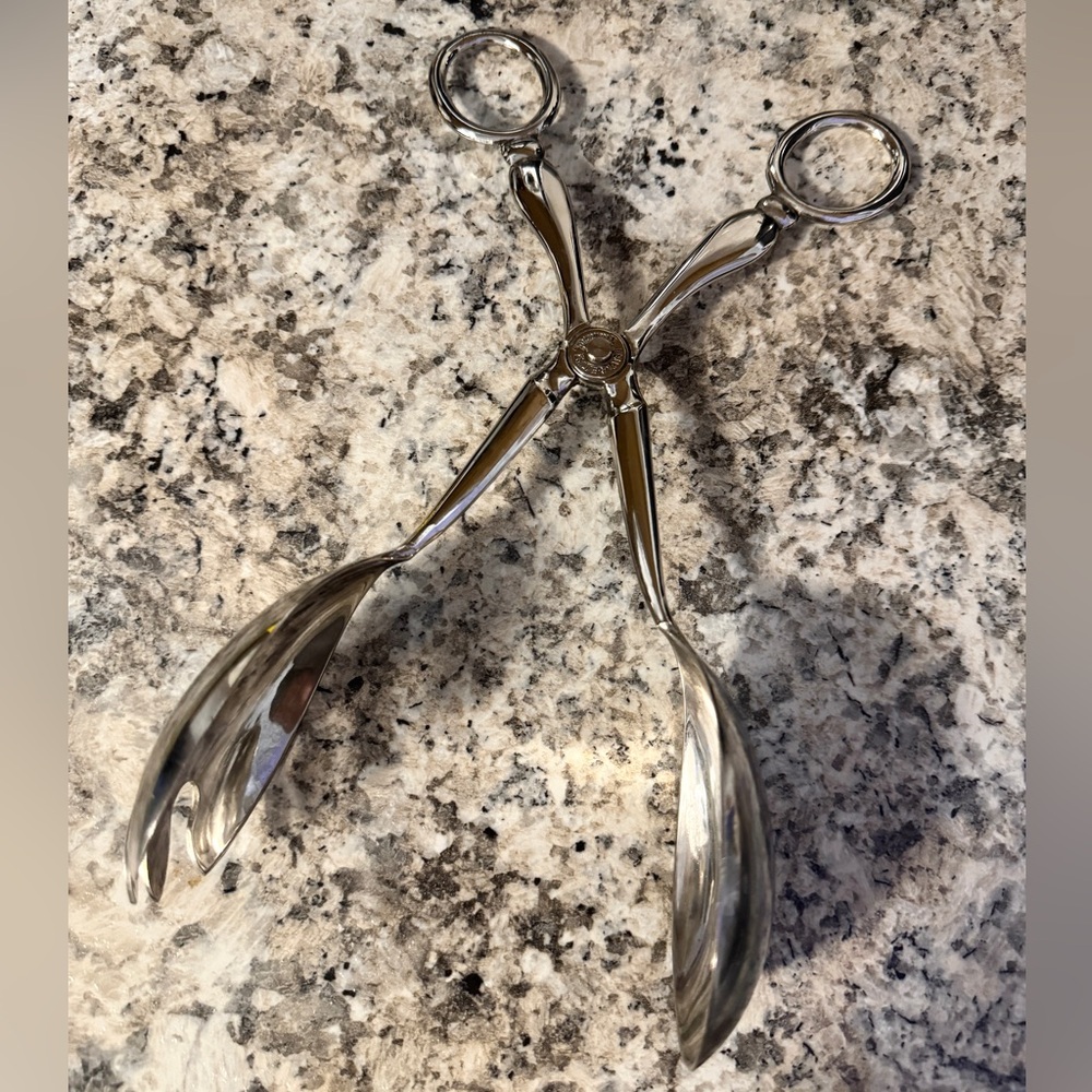 Raimond Vintage Silver Plated Salad Tongs